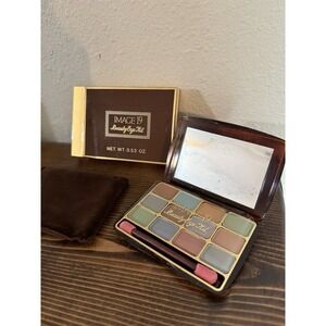 Vintage Image 19 Beauty Eye Kit Shade Eyeshadow Palette Compact w/ Mirror Rare